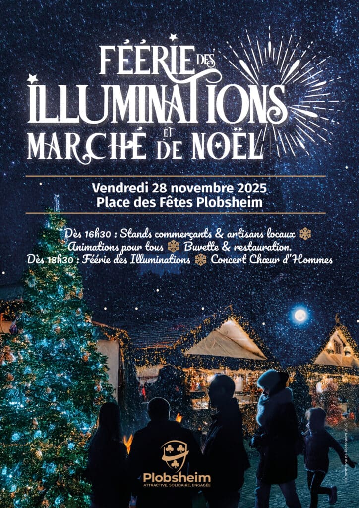 Féérie des Illuminations et marché de Noël local de Plobsheim