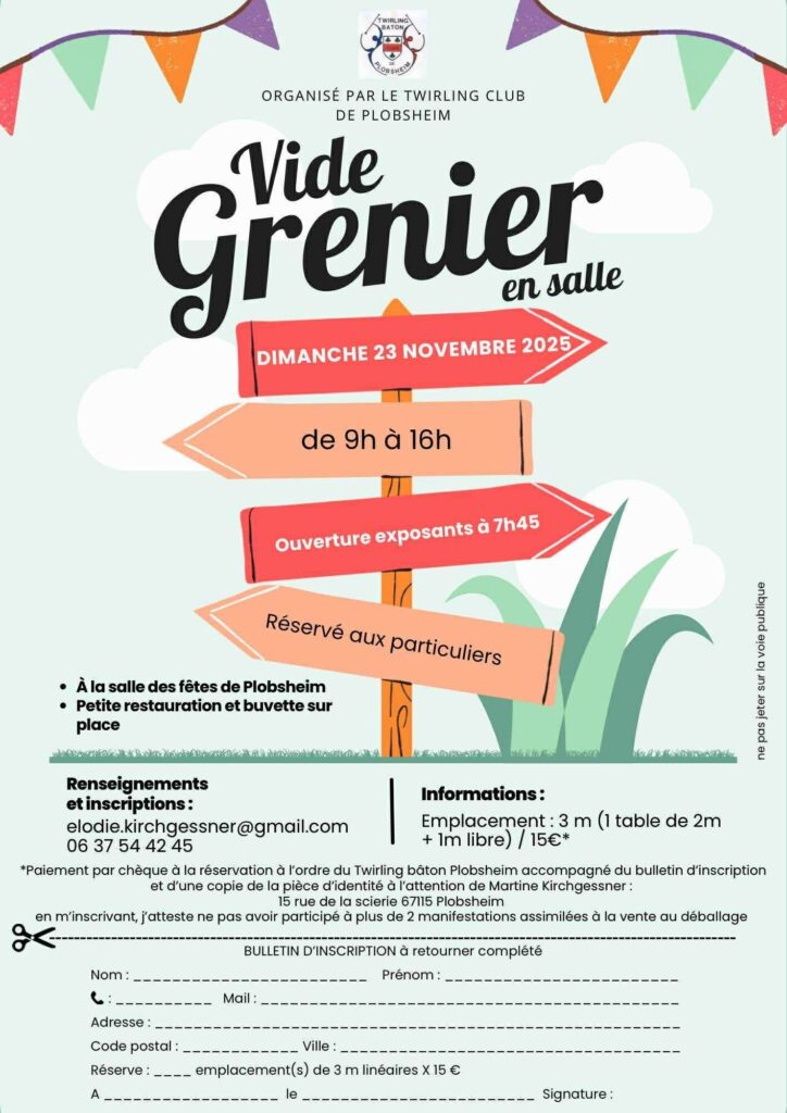 Vide grenier Twirling